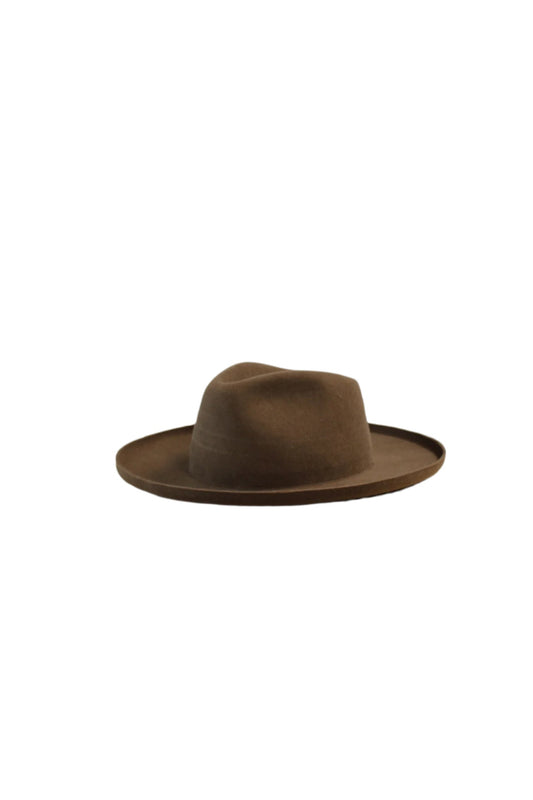 The Tucson Pencil Brim Rancher - Wool Felt - Caramel