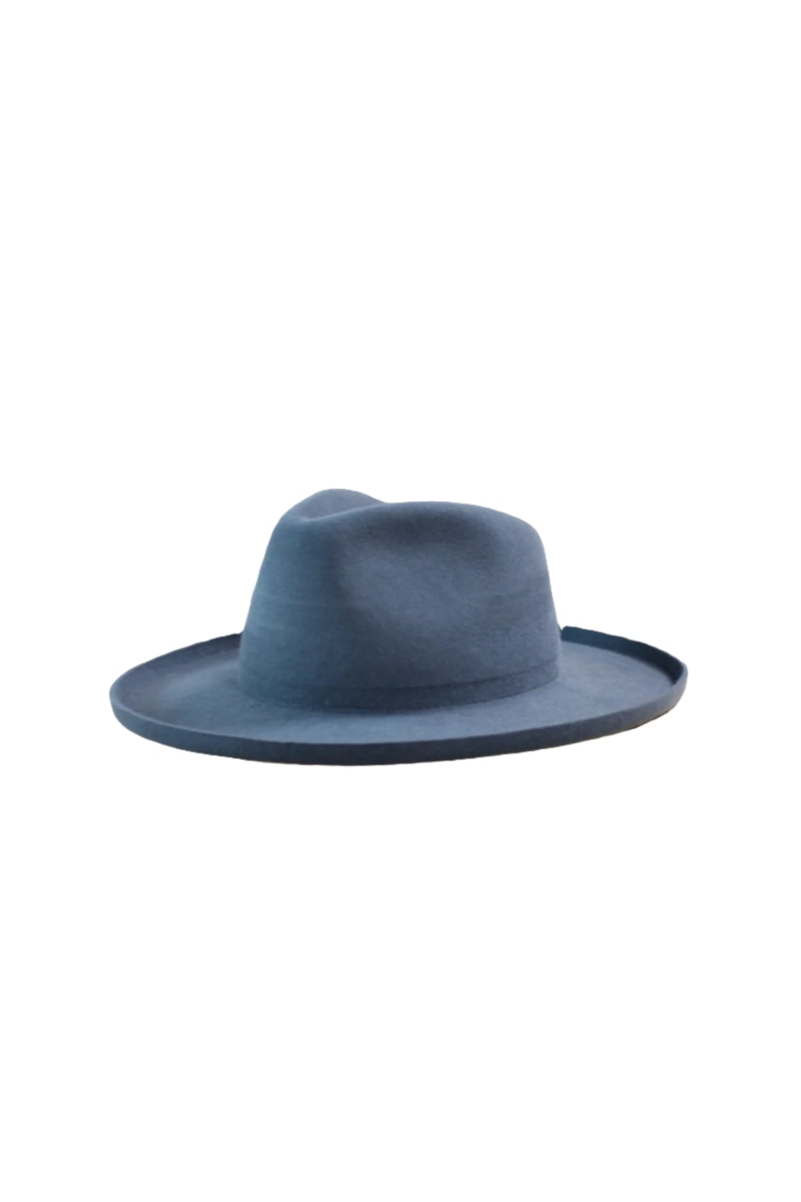 The Tucson Pencil Brim Rancher - Wool Felt - Blue Stone