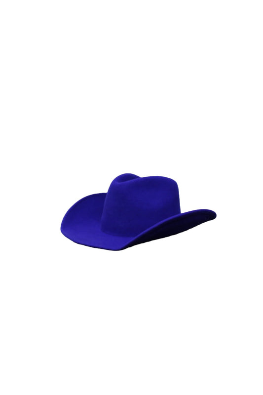The Laredo Western Wool Felt Hat - Royal Blue