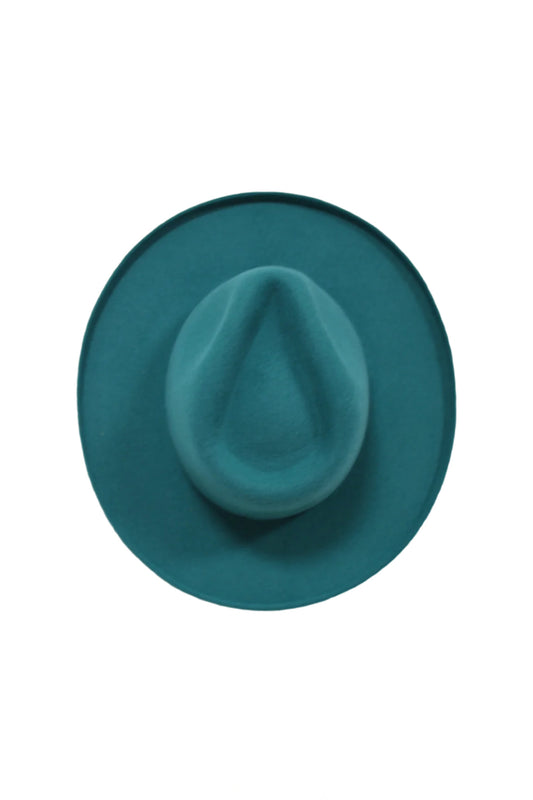 The Tucson Pencil Brim Rancher - Wool Felt - Turquoise