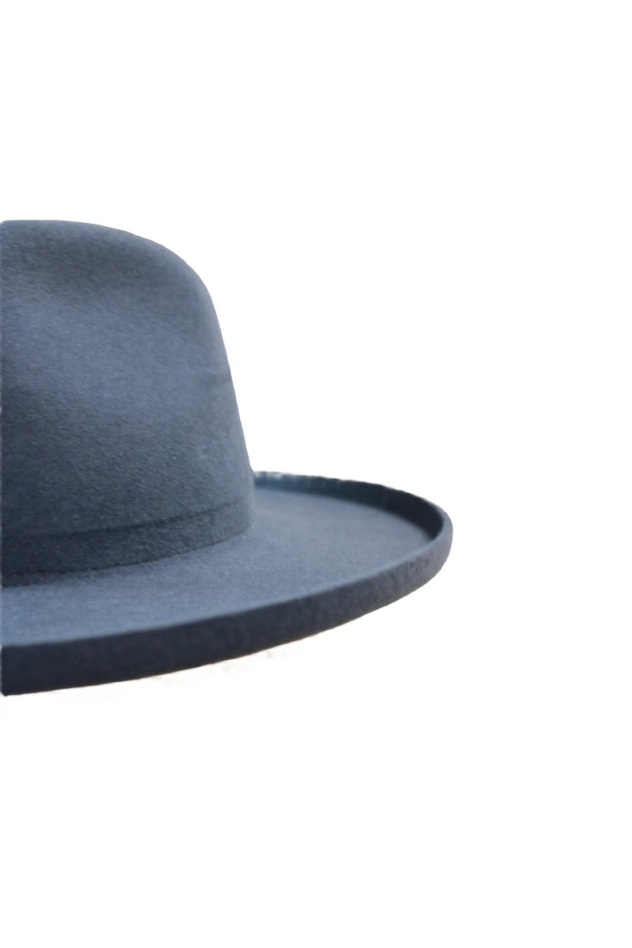 The Tucson Pencil Brim Rancher - Wool Felt - Blue Stone