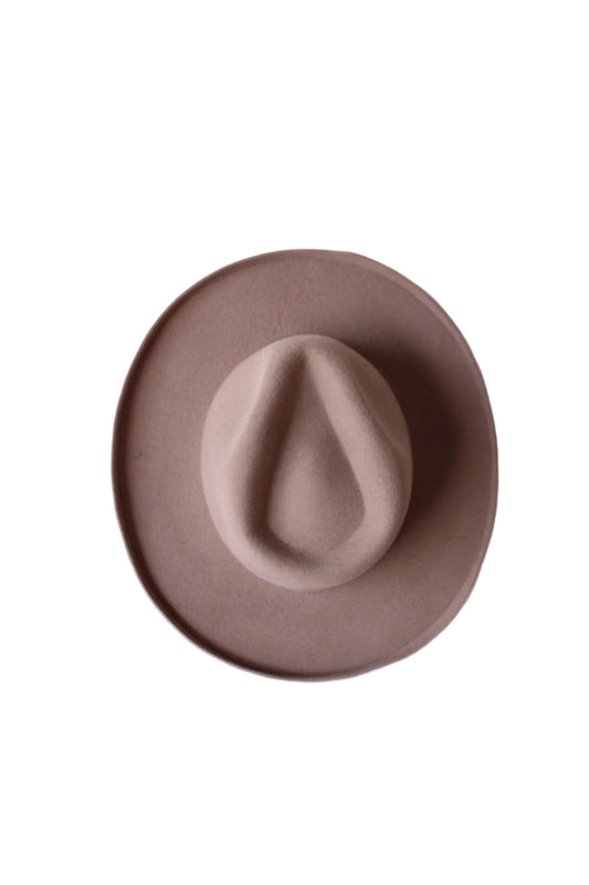 The Tucson Pencil Brim Rancher - Wool Felt - Fawn