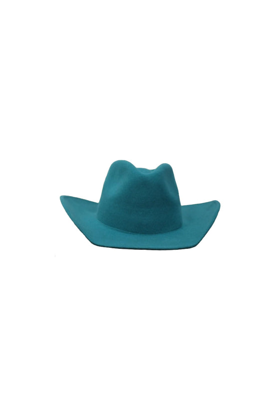The Laredo Western Wool Felt Hat - Turquoise