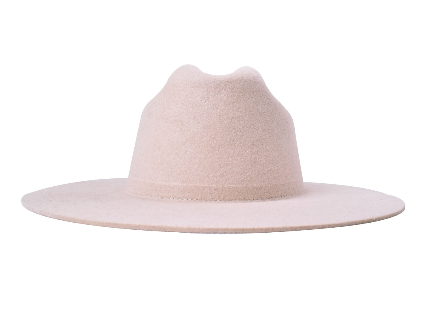 The Quinn Cattlemen Wool Felt Hat - Ivory