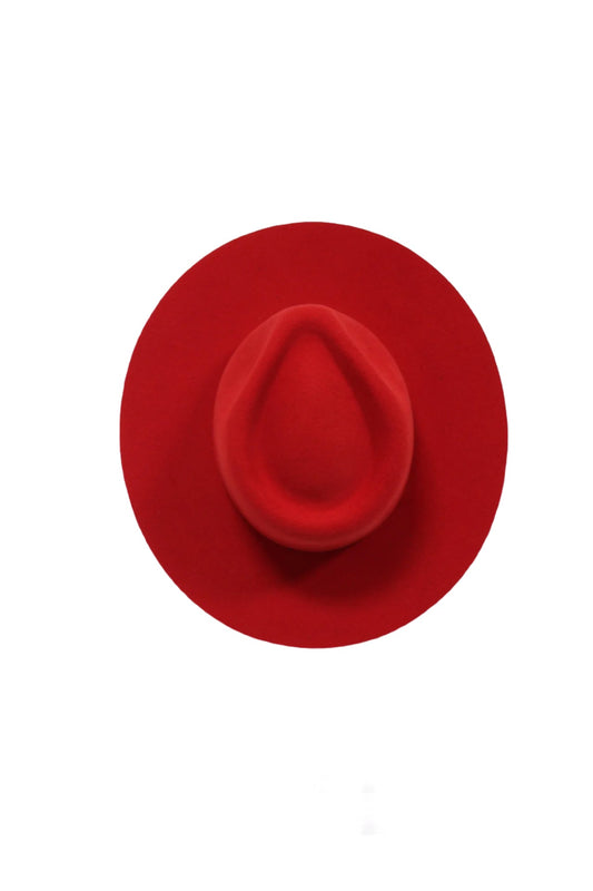 The Paige Rancher - Wool Felt - Red