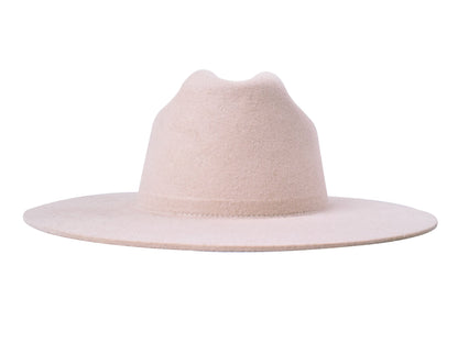 The Quinn Cattlemen Wool Felt Hat - Ivory