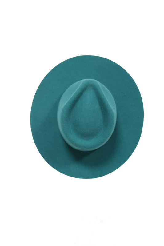 The Paige Rancher - Wool Felt - Turquoise