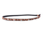 603 - Braided Leather Hatband with Silver Diamond Studs 1 Doz.